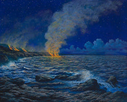 Night Life at the Volcano - Wishard Gallery