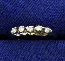 Diamond Ring, 14K Gold, Size 4