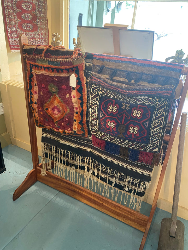 Vintage Koa blanket quilt rack